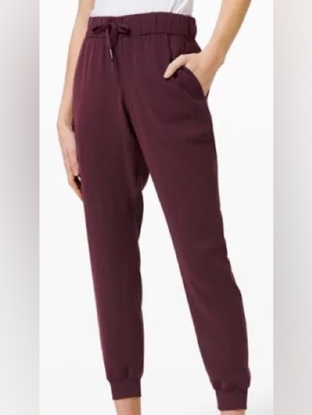 Lululemon On The Fly Joggers W5BZDS Misty Merlot Sz 10 - Picture 11 of 11